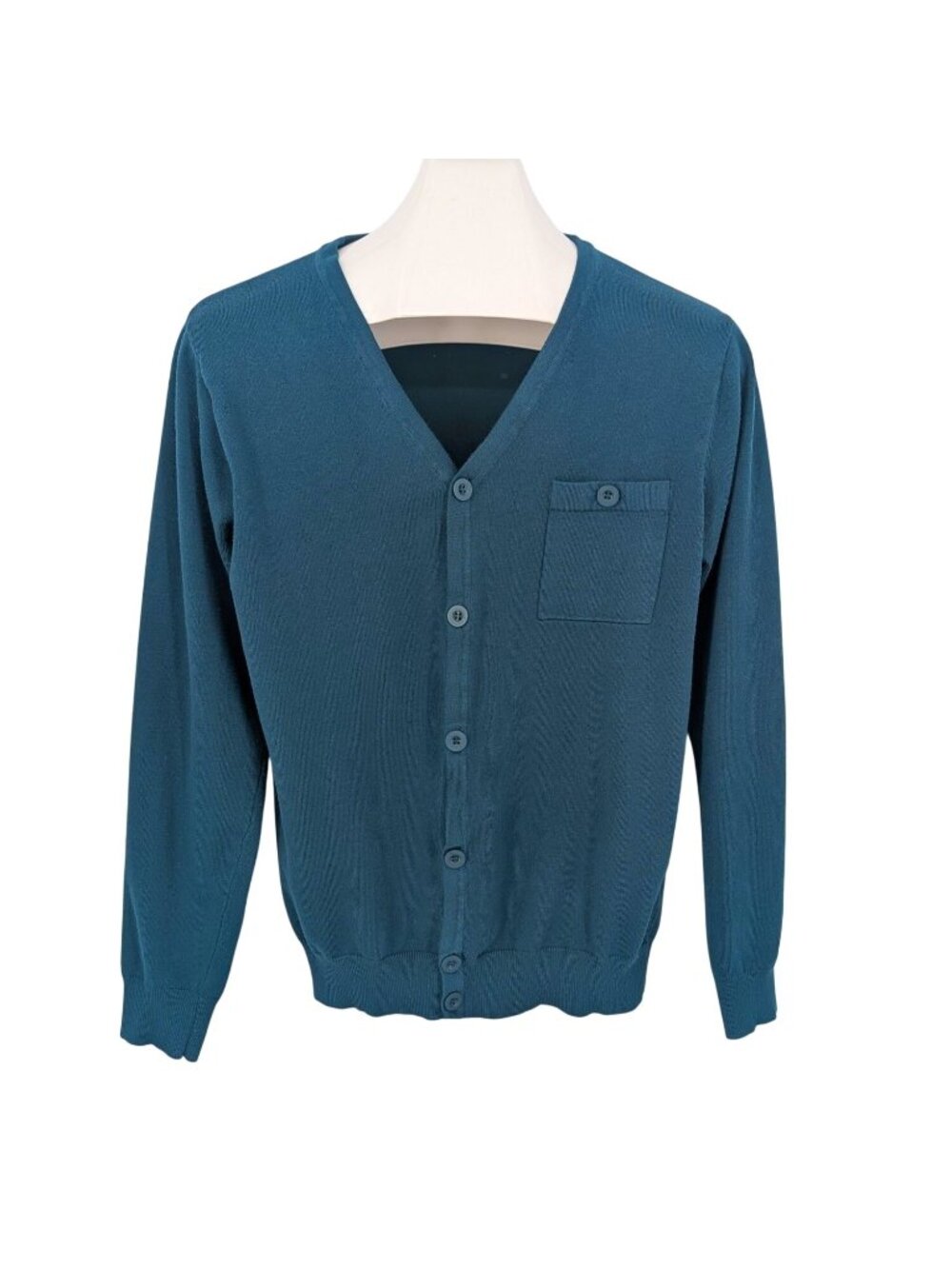 Royal Testimony Button Front Knit Cardigan Academia Preppy Minimalist Y2K Small